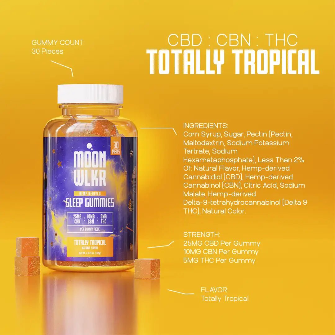 CBD: CBN : THC Sleep Gummies — Totally Tropical - Indakouch