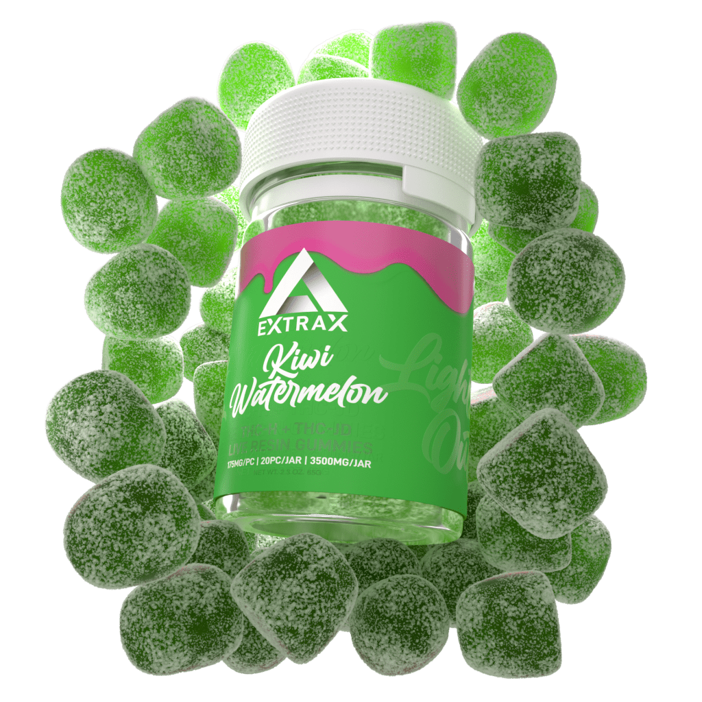 Delta Extrax Kiwi Watermelon THCh THCjd Gummies 3500mg - Indakouch