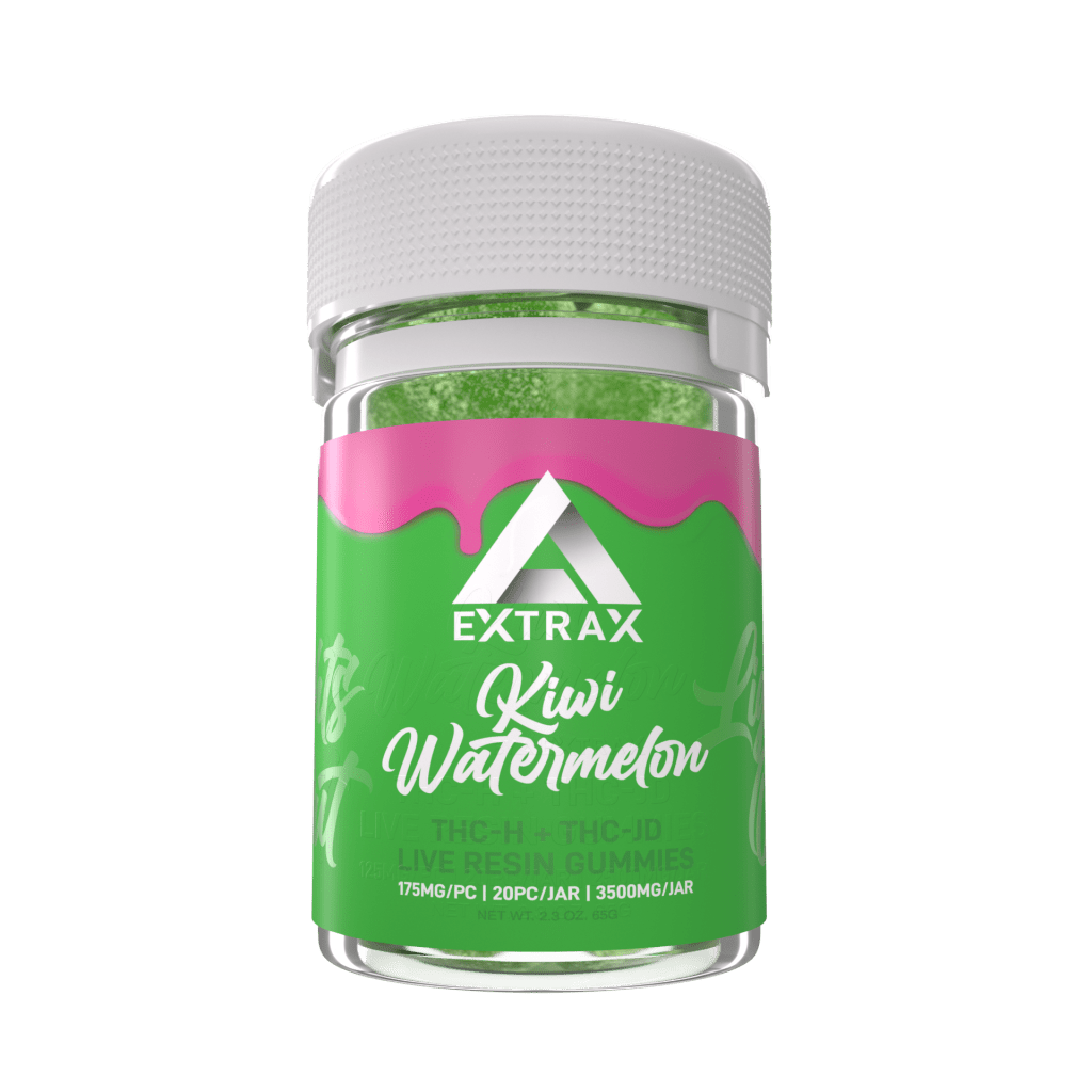 Delta Extrax Kiwi Watermelon THCh THCjd Gummies 3500mg - Indakouch