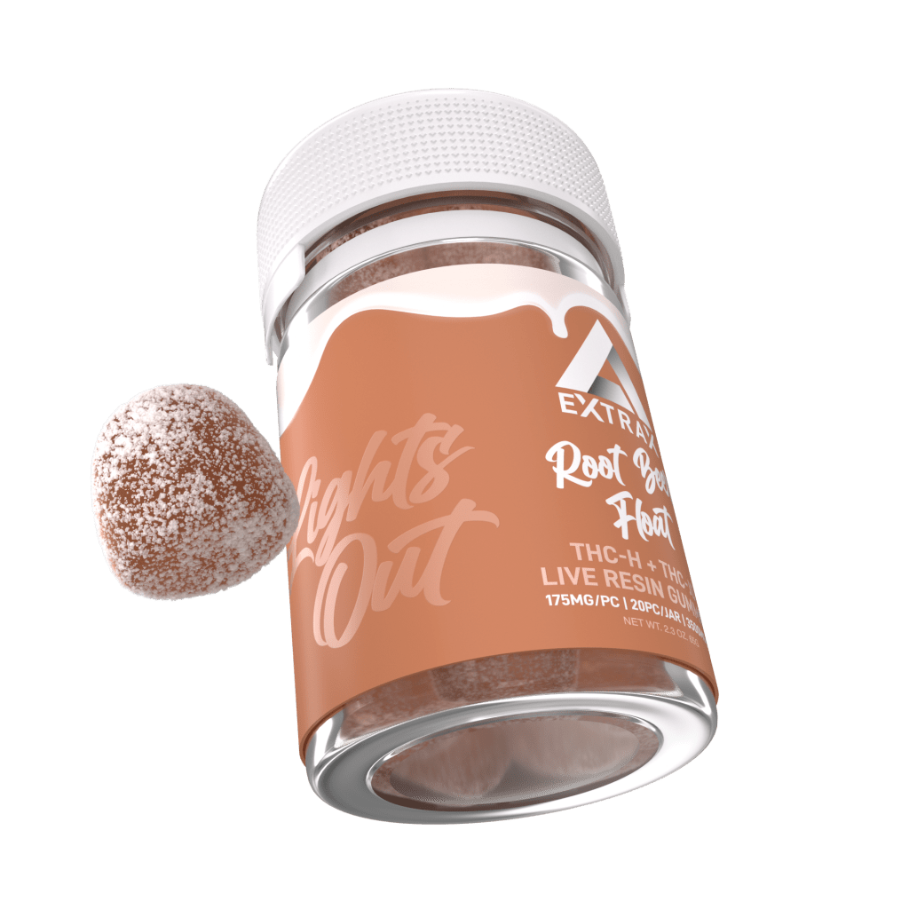 Delta Extrax Root Beer THCh THCjd Gummies 3500mg - Indakouch