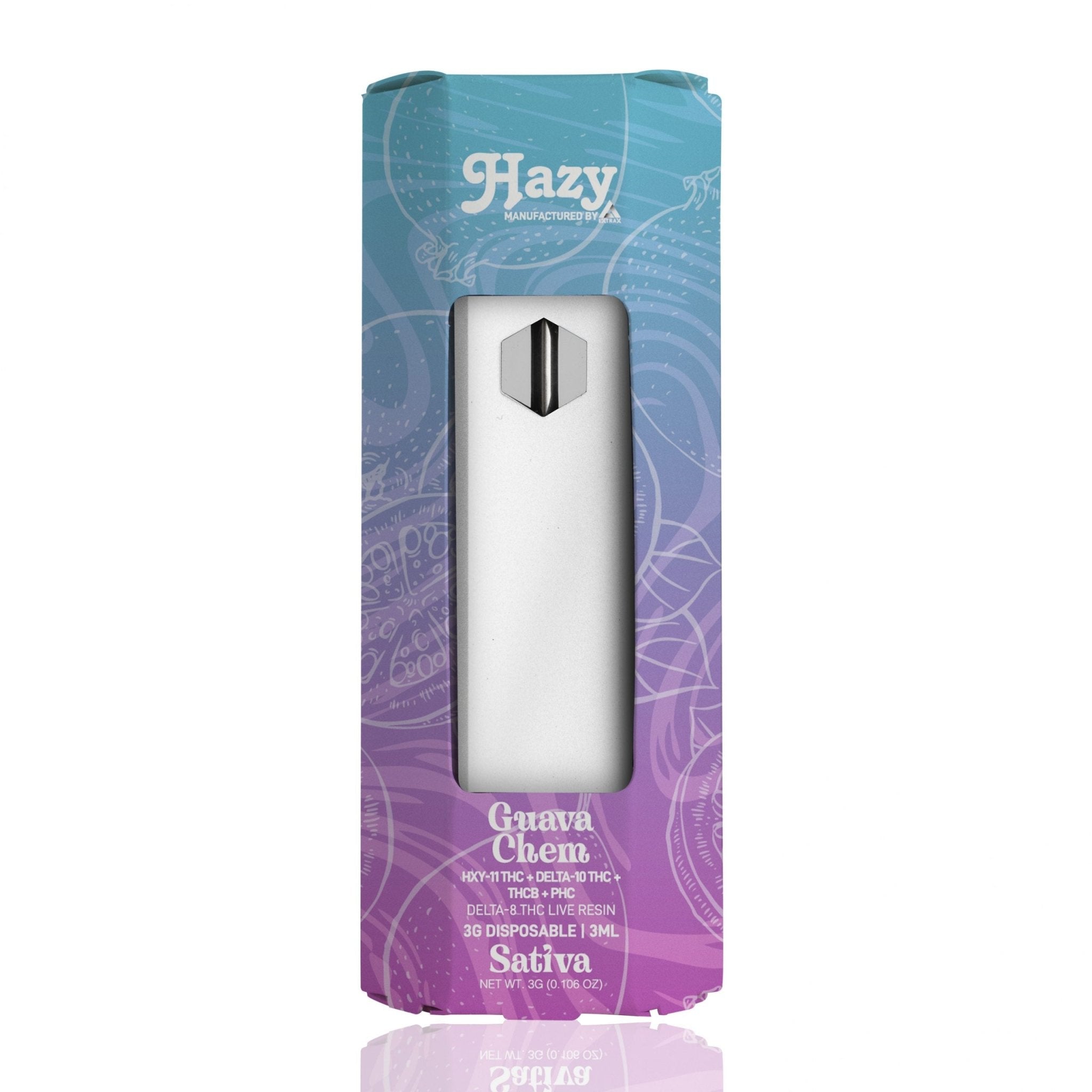 Hazy Extrax Guava Chem Disposable Live Resin 3G - Indakouch