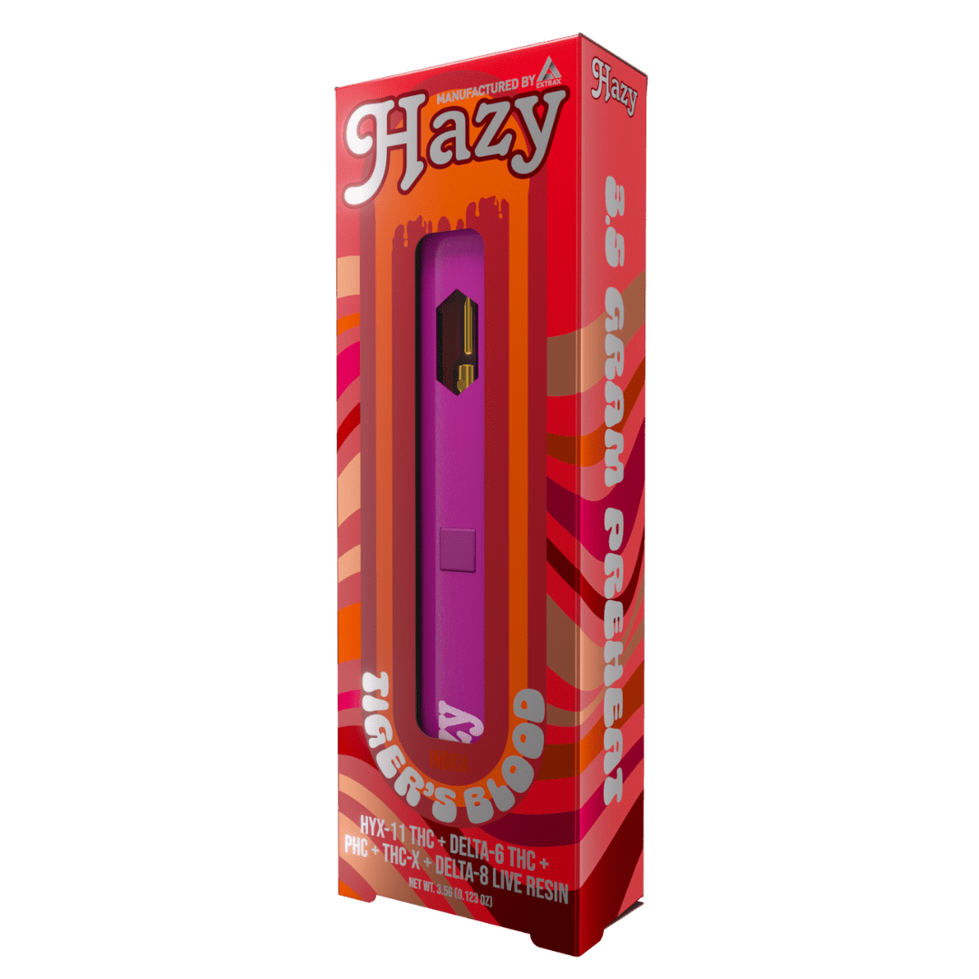 Hazy Extrax Tiger’s Blood Preheat Disposable 3.5G - Indakouch