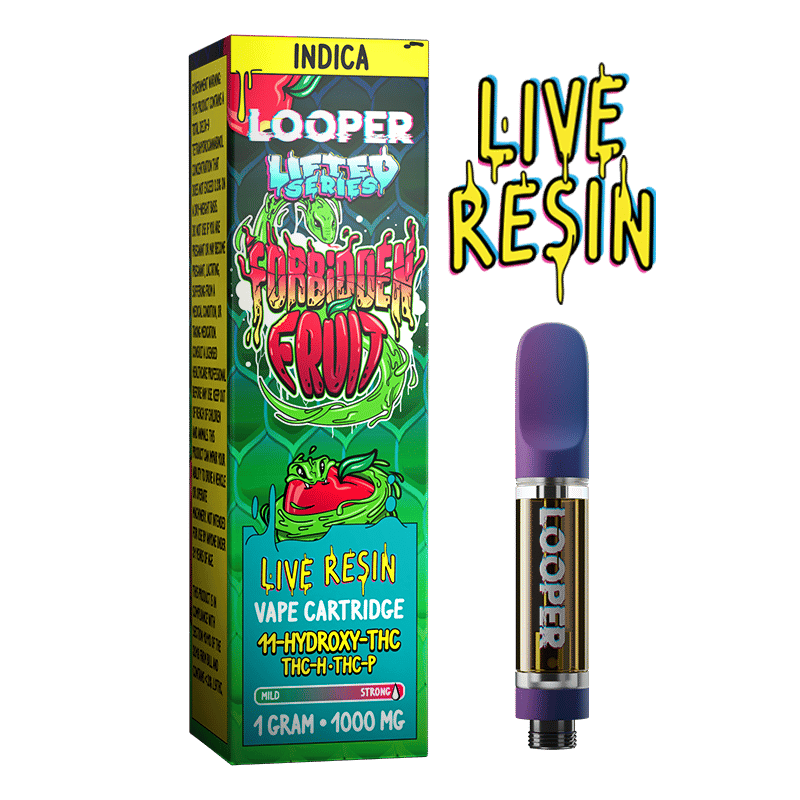 Looper Lifted Series Live Resin Vape Cartridge: Forbidden Fruit - Indakouch