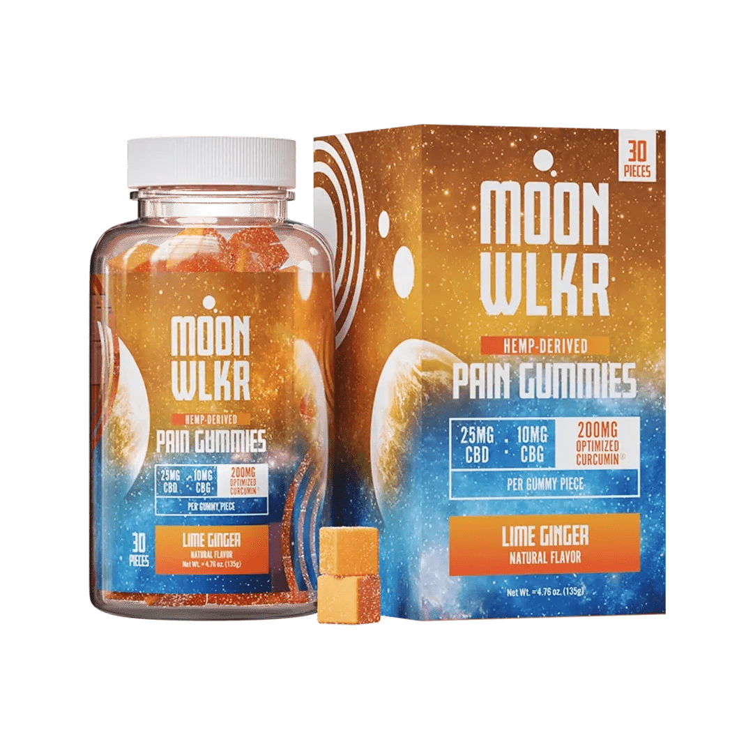 Moonwlkr - CBD : CBG Pain Relief Gummies — Lime Ginger - Indakouch