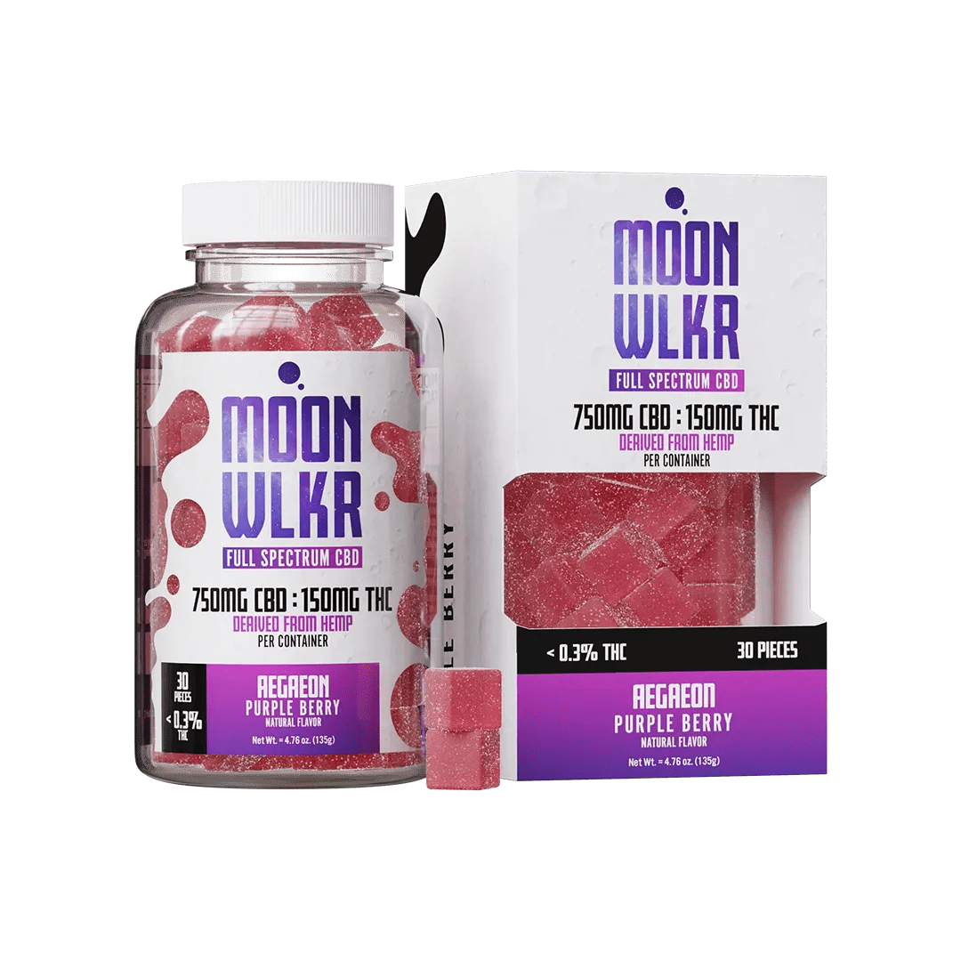 Moonwlkr - CBD : THC Gummies — Purple Berry - Indakouch