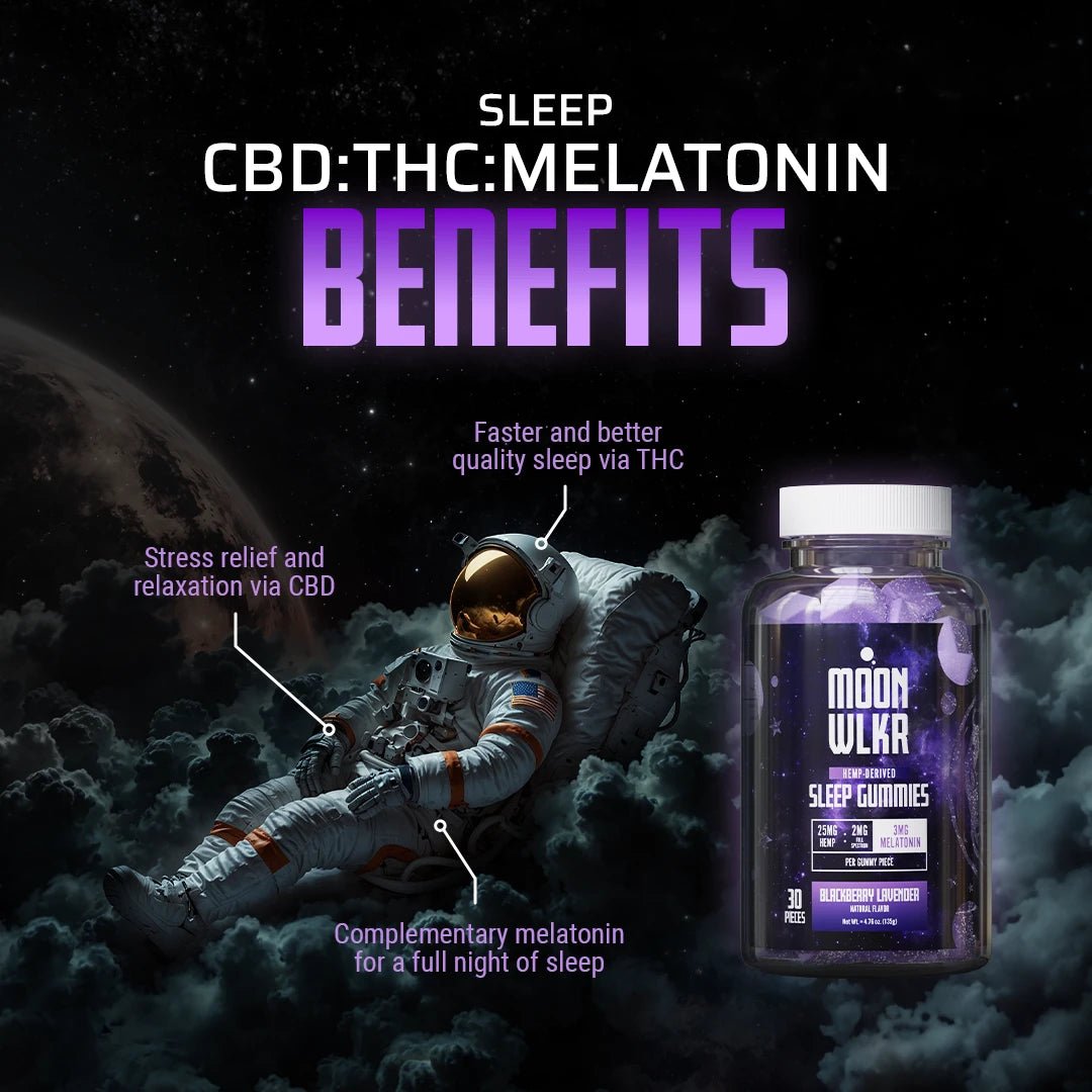 Moonwlkr - CBD : THC : Melatonin Sleep Gummies — Sample Pack - Indakouch