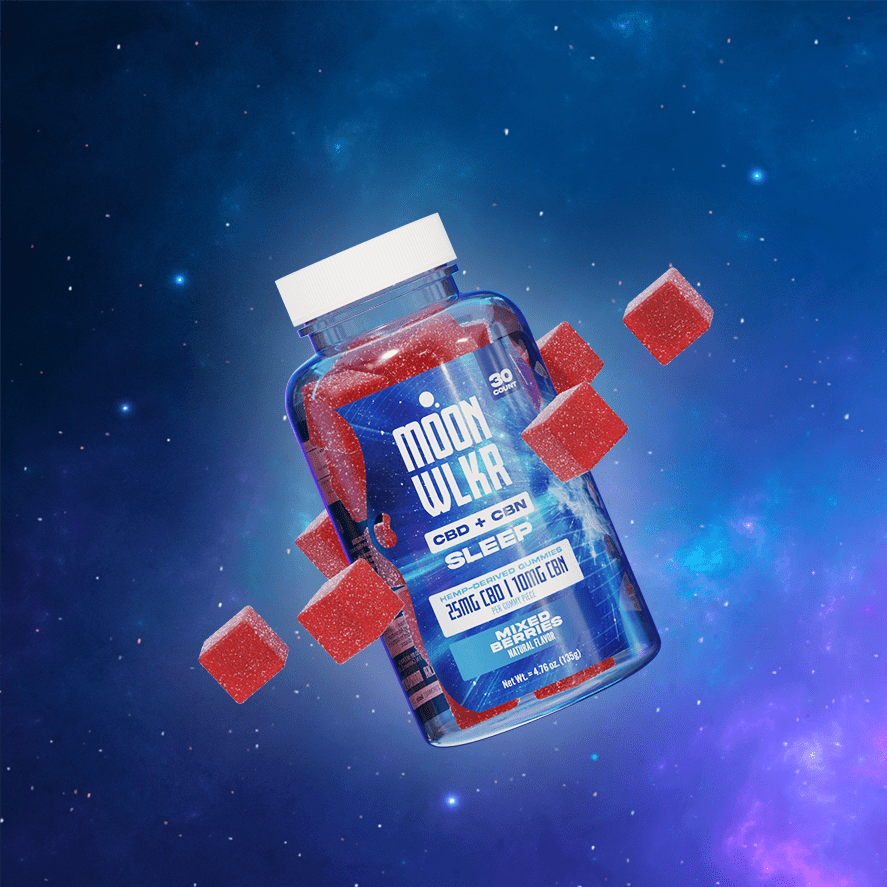 Moonwlkr - CBD:CBN Sleep Gummies — Mixed Berry - Indakouch