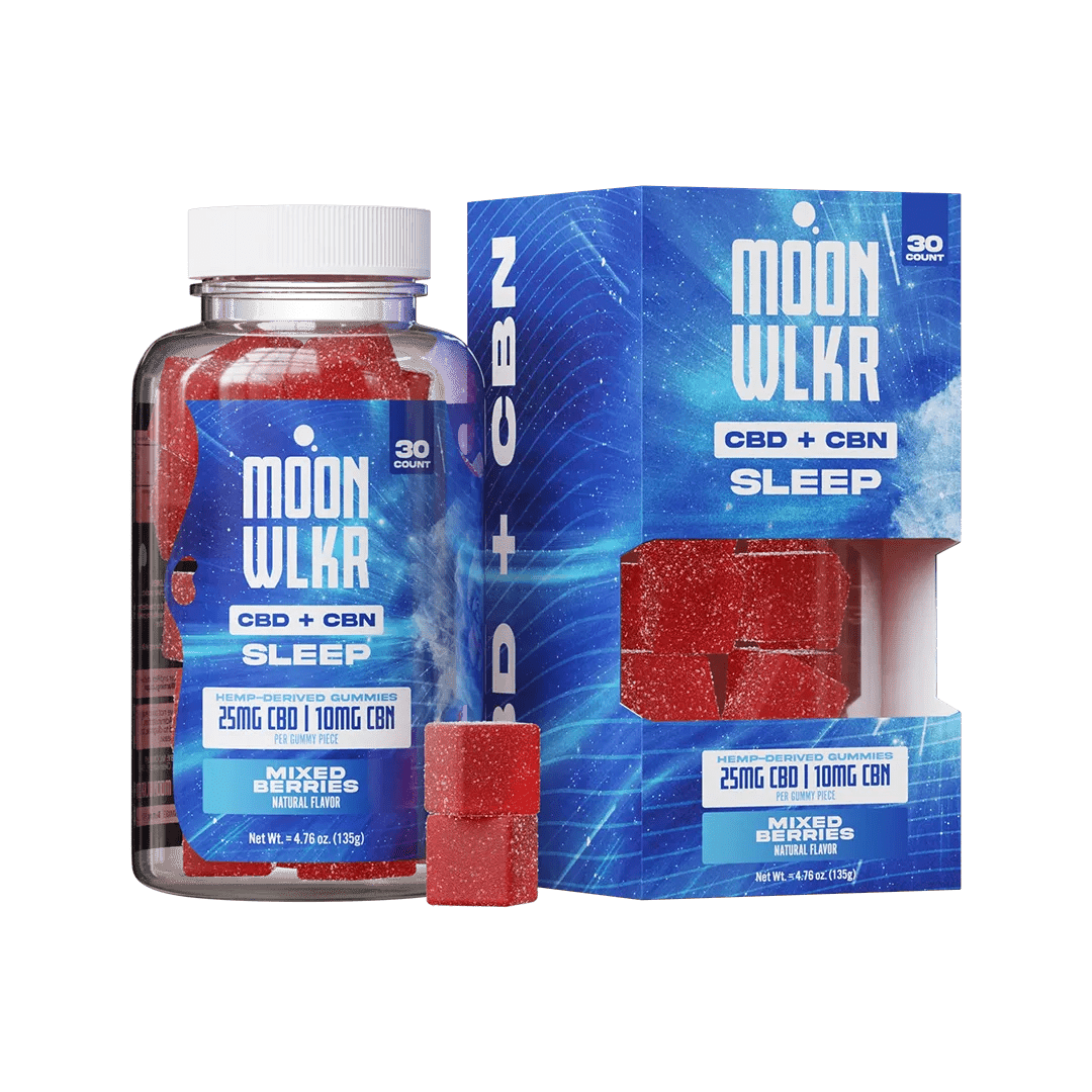 Moonwlkr - CBD:CBN Sleep Gummies — Mixed Berry - Indakouch