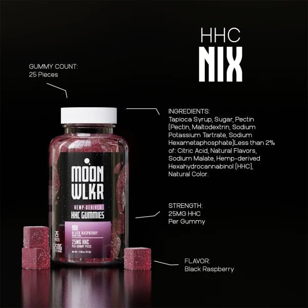 Moonwlkr - HHC Gummies — Black Raspberry - Indakouch