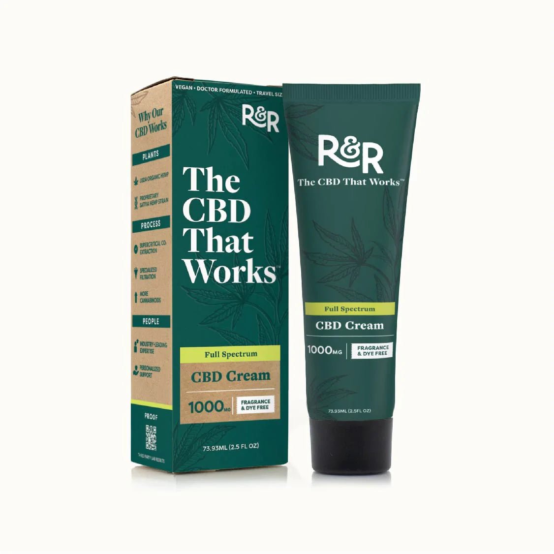 R & R CBD Pain Cream 2.5 FL Oz - Indakouch