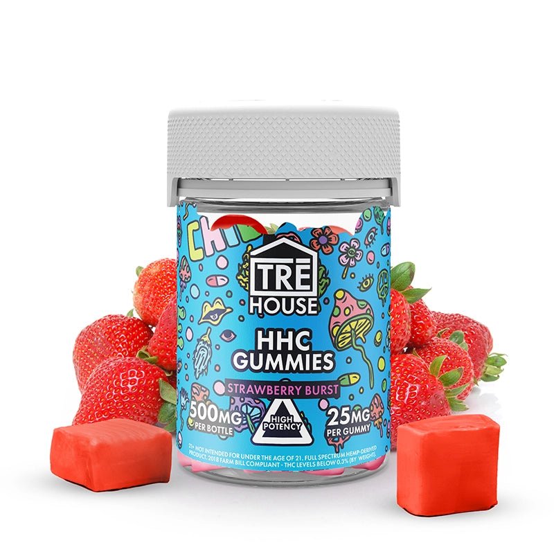 TRE House 500MG High Potency HHC Infused Gummies - 20ct Jar - Indakouch