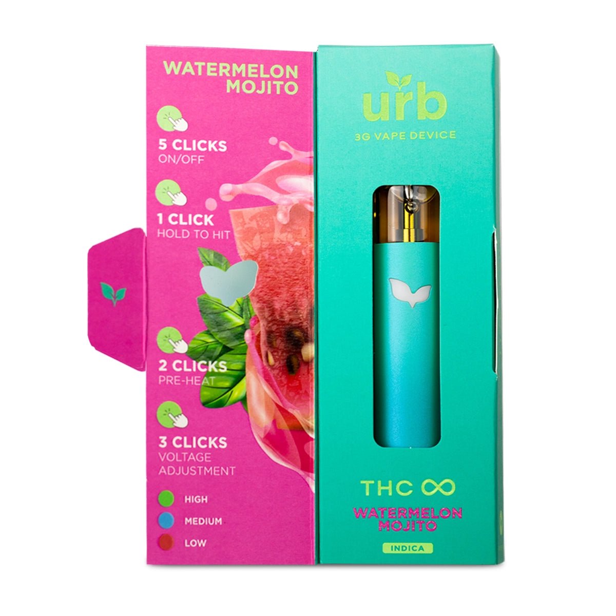 Urb 3G THC Infinity Live Resin Disposable Vape Pen - Indakouch