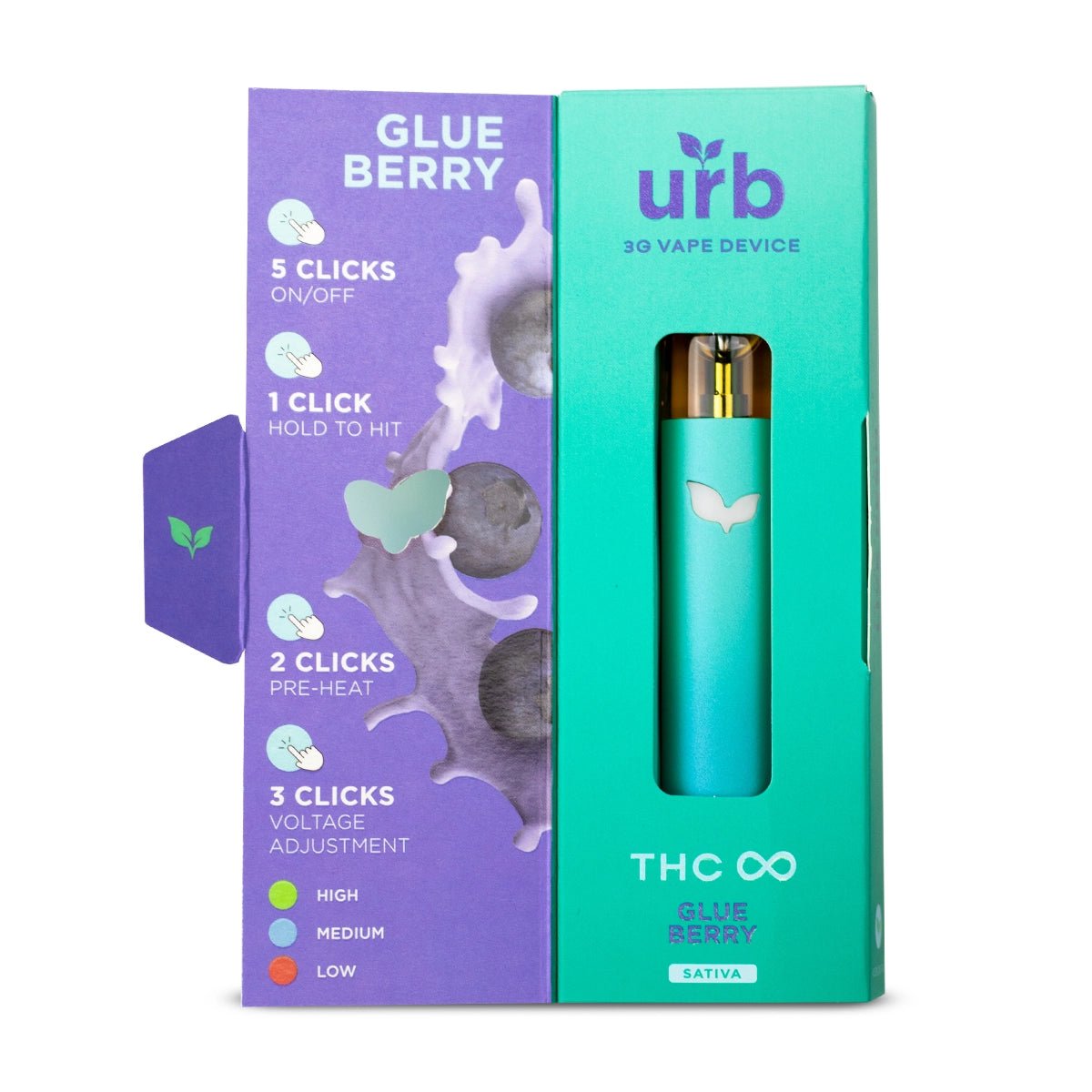 Urb 3G THC Infinity Live Resin Disposable Vape Pen - Indakouch