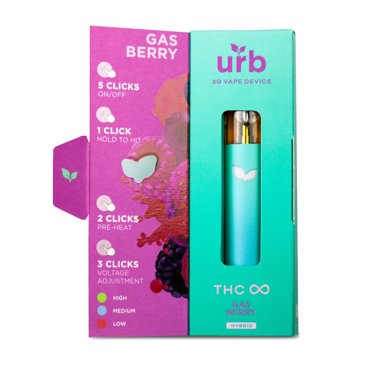 Urb 3G THC Infinity Live Resin Disposable Vape Pen - Indakouch