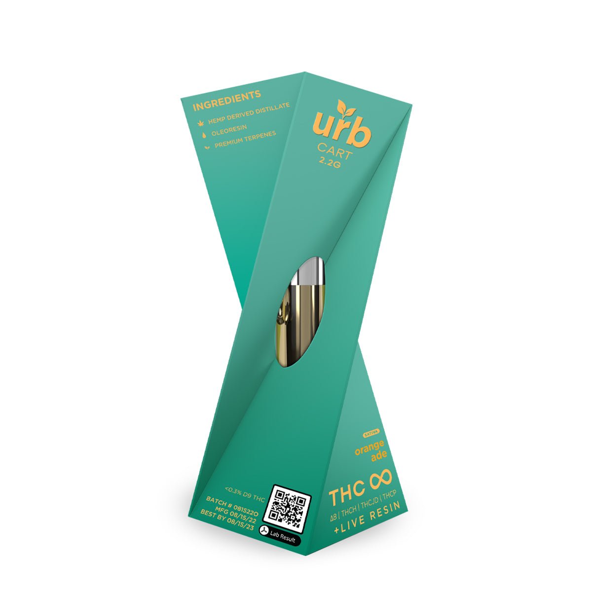 Urb THC Infinity – Orangeade Sativa 2.2ML Cartridge - Indakouch