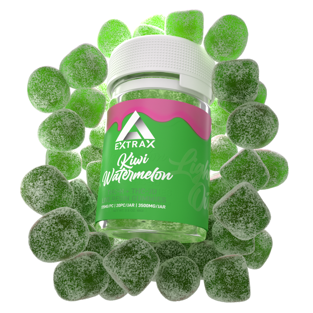 Delta Extrax Kiwi Watermelon THCh THCjd Gummies 3500mg - Indakouch