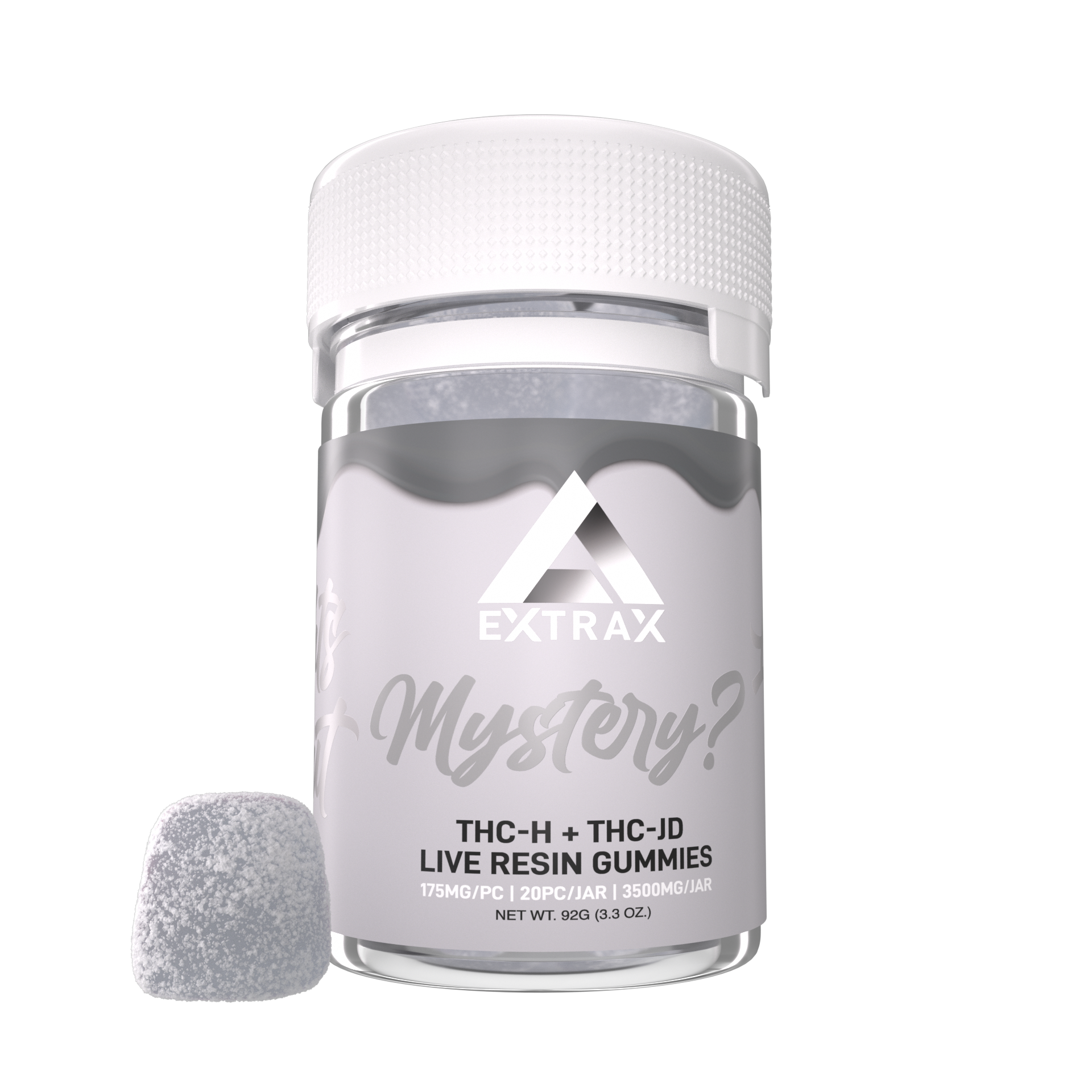 Delta Extrax Mystery Flavor THCh THCjd Gummies 3500mg - Indakouch