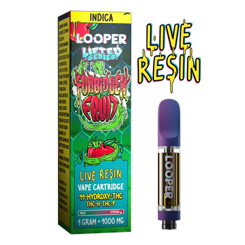 Looper Lifted Series Live Resin Vape Cartridge: Forbidden Fruit - Indakouch