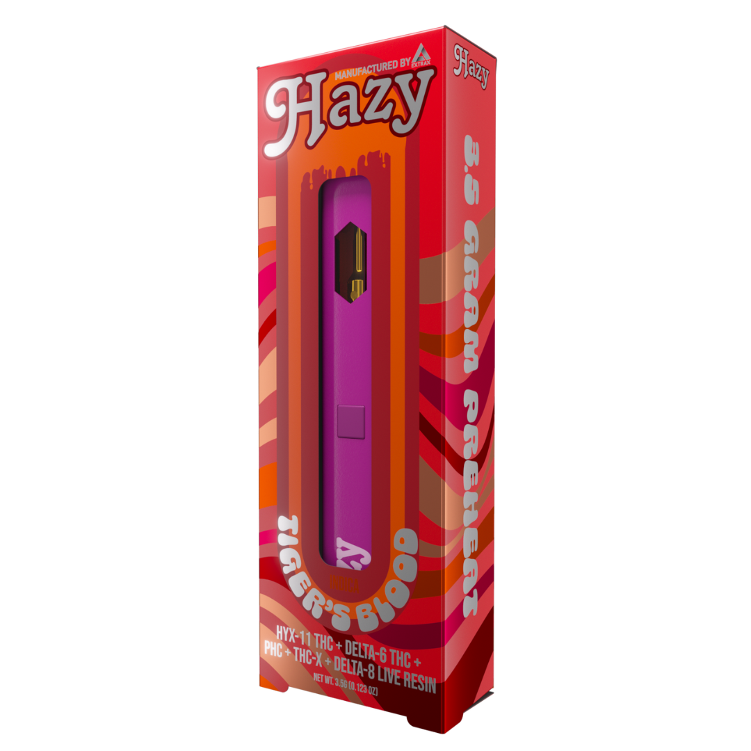 Hazy Extrax Tiger’s Blood Preheat Disposable 3.5G - Indakouch