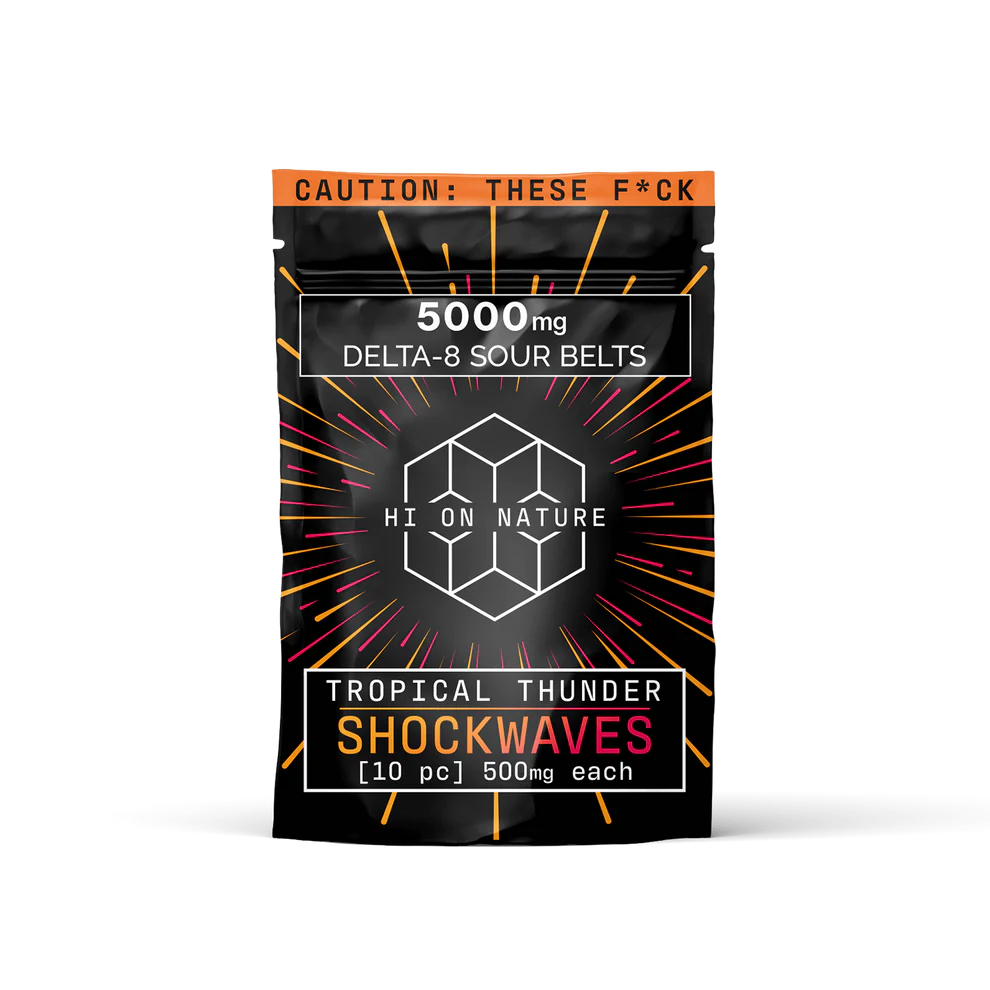 Hi On Nature 5000mg DELTA 8 SHOCKWAVES - TROPICAL THUNDER - Indakouch